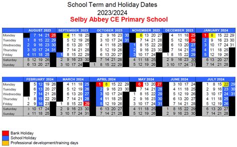 Term Time Dates