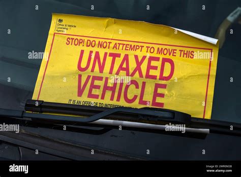 This An Untaxed Vehicle Hi Res Stock Photography And Images Alamy