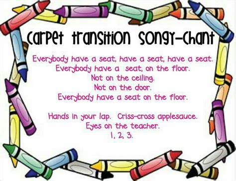 Transition Songs Transition Songs For Preschool Transition Songs