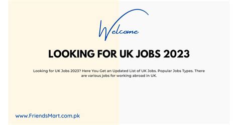 Uk Jobs 2023 Friends Mart