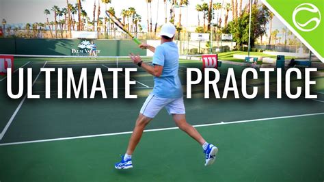 Ultimate Pro Tennis Practice In Court Level View By Top Tennis Training