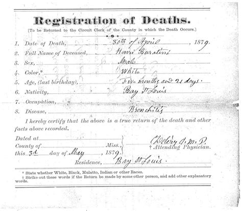 Vertical Files Deaths And Births 1879 To 1880 Deaths 15 Hancock