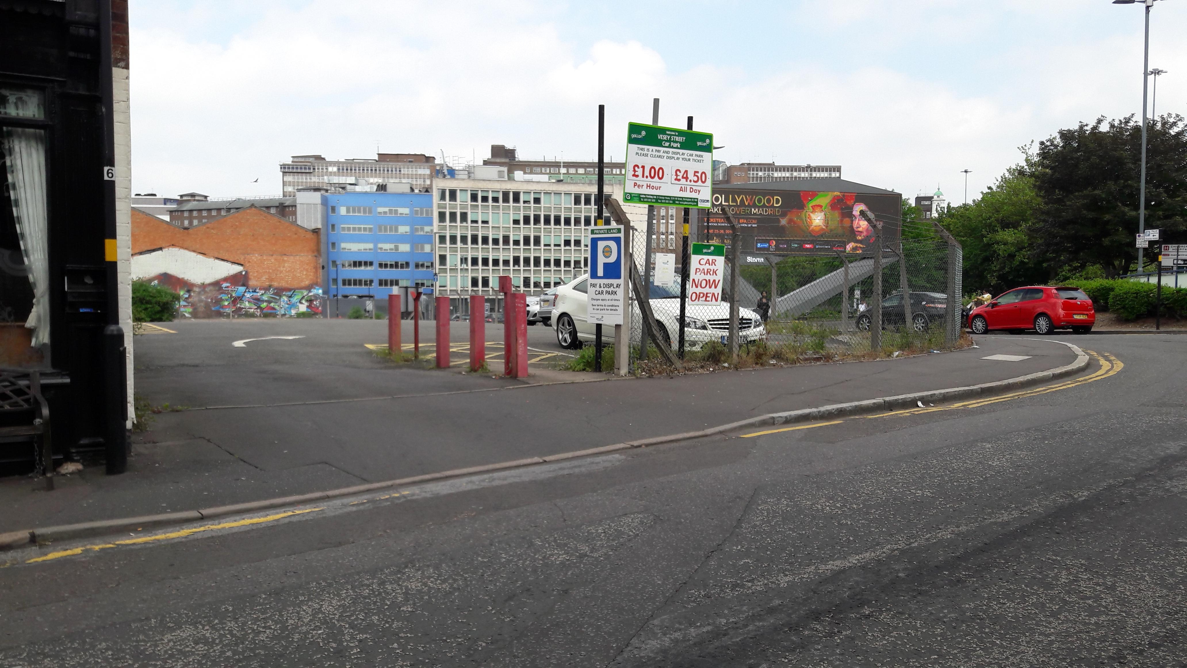 Vesey Street Car Park Parking In Birmingham Parkme