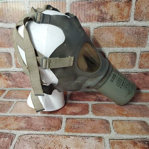 Vintage Us Military Medium Adult Noncombatant Gas Mask Mia2 1 1 Ebay