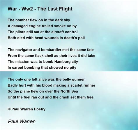 Well Known War Poems