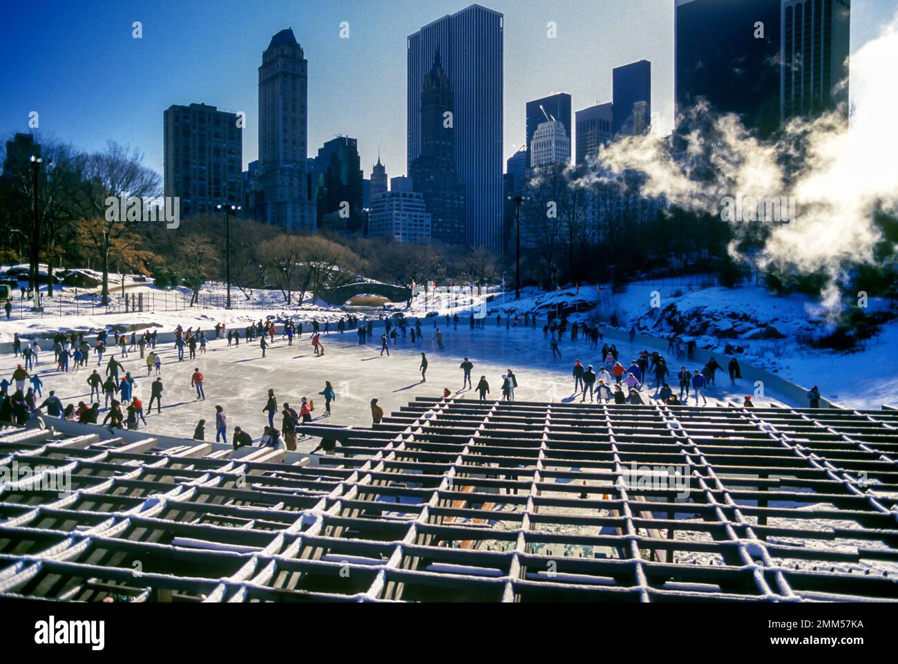 Wollman Ice Skating Rink Central Park Manhattan New York City Usa