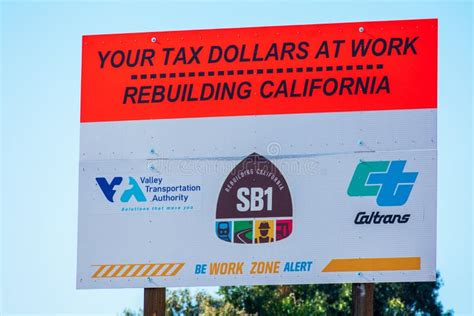 Your Tax Dollars At Work Sign Promote Road Repair And Accountability